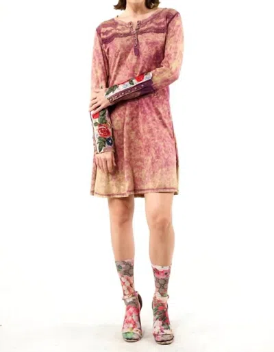 Aratta Under The Moon Light Tunic In Oxidized Eggplant In Multi