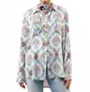 Aratta Violet Shirt In Soft Slate In Gray