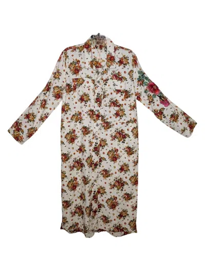 Aratta Women's Floral Midi Dress In White Floral In Multi