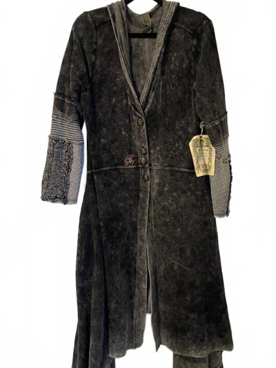 Aratta Women's Goddess Coat In Charcoal In Black