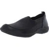 Aravon Quinn Womens Leather Memory Foam Fashion Sneakers In Black