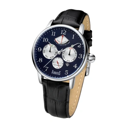 Arbutus Automatic Blue Dial Men's Watch Ar914sub In Black