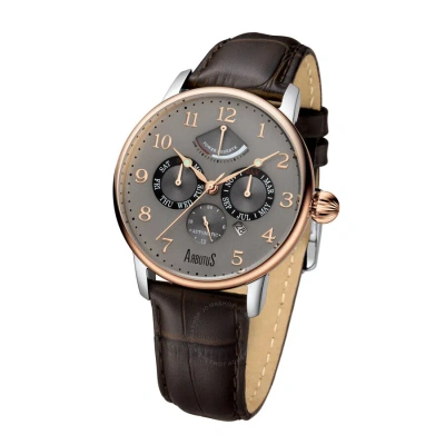 Arbutus Automatic Grey Dial Men's Watch Ar914trnf In Brown / Gold Tone / Grey / Rose / Rose Gold Tone