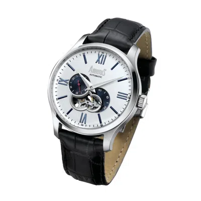 Arbutus Automatic White Dial Men's Watch Ar809swb In Black