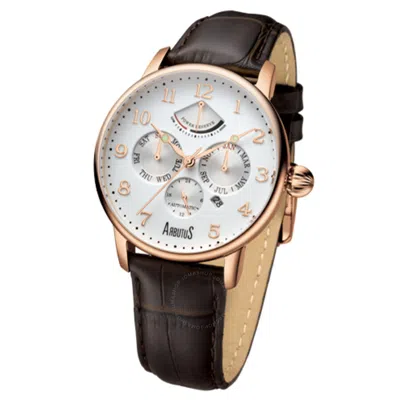 Arbutus Automatic White Dial Men's Watch Ar914rwf In Brown