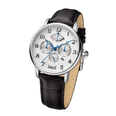 Arbutus Automatic White Dial Men's Watch Ar914swb In Black