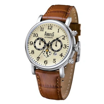 Arbutus Broadway Automatic Champagne Dial Men's Watch Ar1711sif In Brown