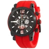 ARBUTUS ARBUTUS WALL STREET BLACK DIAL RED SILICONE MEN'S WATCH AR606BRR