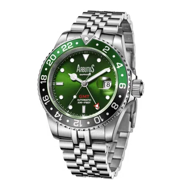 Arbutus Wall Street Gmt Green Dial Men's Watch Ar2102sgs