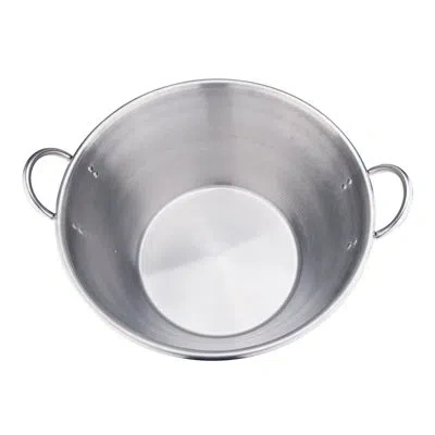 Arc 25" Heavy Duty Mexican Cazo, Large 69 Qt Stainless Steel Outdoor Cookingpot With Strong Load-bearing