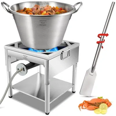 Arc 41qt Stainless Steel Mexican Cazo Para Carnitas Set, 200,000btu Protable Propane Burner With Foldabl