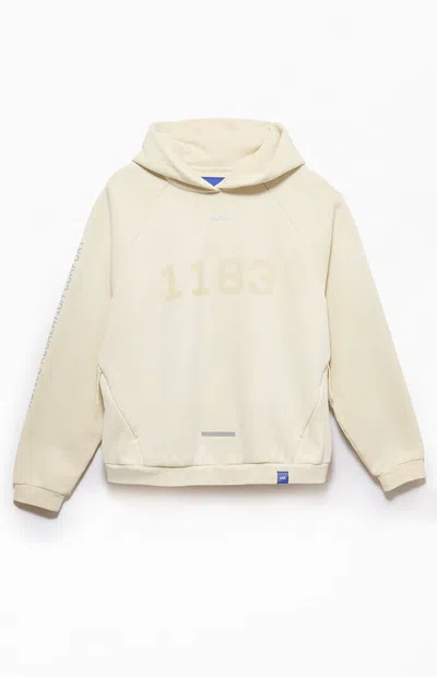 Arc Men's 1183 Light Gray Vintage Wash Heavyweight Raglan Oversized Fleece Hoodie In Neutral