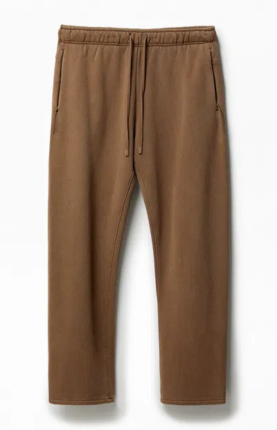 Arc Men's Active Brown Heavyweight Fleece Baggy Sweatpants