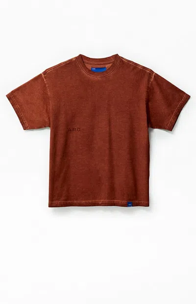 Arc Men's Active Burnt Orange Vintage Wash Heavyweight T-shirt