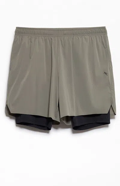 Arc Men's Active Gray Standard 2-in-1 Shorts