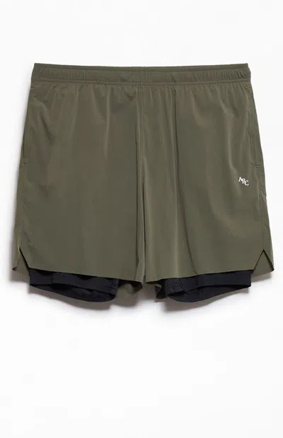 Arc Men's Active Green Standard 2-in-1 Shorts