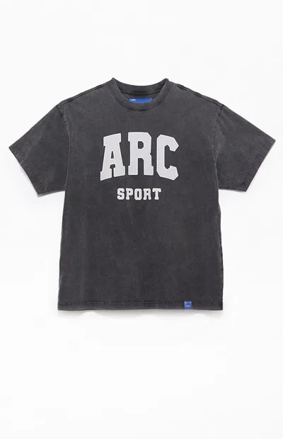 Arc Men's Black Sport Vintage Wash T-shirt In Gray