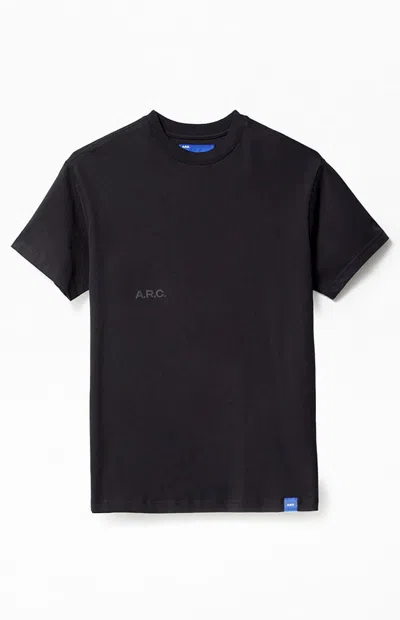 Arc Men's Black Vintage Wash Heavyweight Oversized T-shirt In Washed Black