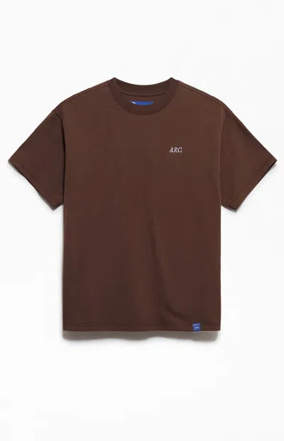 Arc Men's Brown Standard Oversized T-shirt