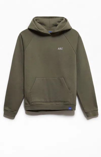 Arc Men's Green Heavyweight Standard Pullover Hoodie