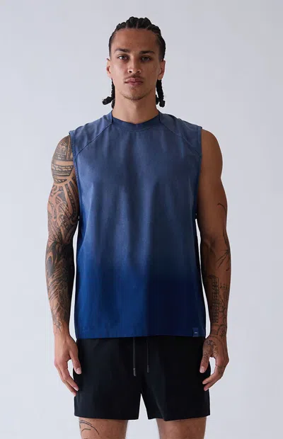 Arc Men's Navy Vintage Wash Form Muscle T-shirt In Blue