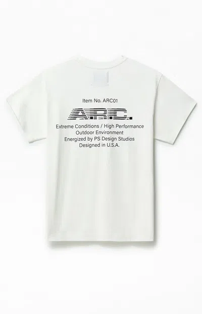 Arc Men's Noise Vintage Wash Heavyweight T-shirt In Blanc De Blanc In White