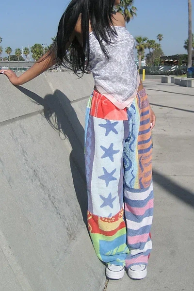 Arc Reworked Towel Pieced Pant, Women's At Urban Outfitters In Multi