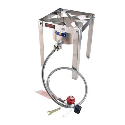Arc Single Burner High Pressure Propane Outdoor Stove In Silver