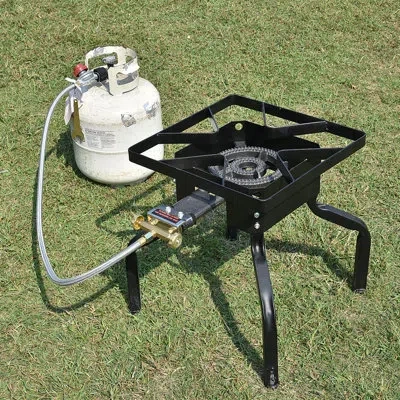 Arc Single Burner Propane Outdoor Stove In Matte Black