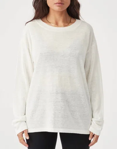Arcaa Hugo Long Sleeve T Shirt In Cream In White