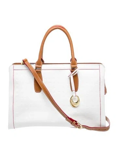 Pre-owned Arcadia Leather Top Handle Bag In Multicolor