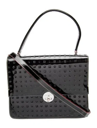 Pre-owned Arcadia Patent Leather Shoulder Bag In Black
