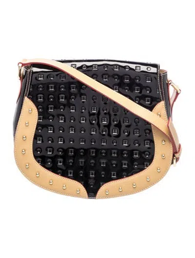 Pre-owned Arcadia Patent Leather Shoulder Bag In Black