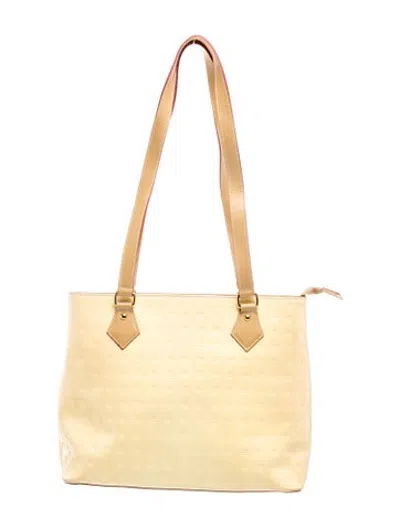 Pre-owned Arcadia Patent Leather Shoulder Bag Vintage In Gold