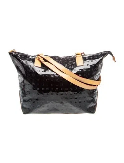 Pre-owned Arcadia Patent Leather Tote In Black