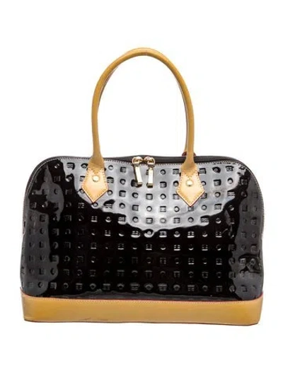Pre-owned Arcadia Patent Leather Tote In Black
