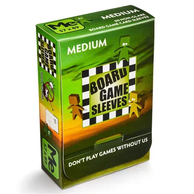 Arcane Tinmen Dp Medium Board Game Sleeves Non Glare, Green - 100 Count