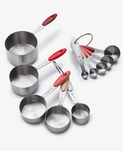 Arch Studio 10-piece Measuring Spoon And Cup Set, Macy's Exclusive In Crimson Red