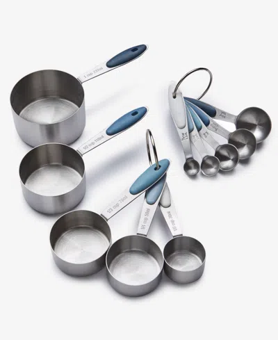 Arch Studio 10-piece Measuring Spoon And Cup Set, Macy's Exclusive In Denim Blue