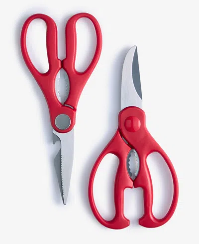 Arch Studio 2-piece Kitchen Shears Set, Macy's Exclusive In Crimson Red