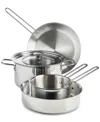 Arch Studio 5-pc. Stainless Steel Cookware Set In Silver