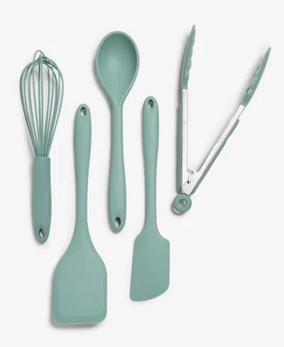 Arch Studio 5-pc. Silicone Utensil Set, Macy's Exclusive In Green