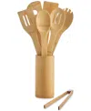 Arch Studio 7-piece Bamboo Utensil Set & Holder, Exclusively At Macy's In No Color