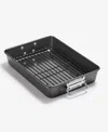 Arch Studio Carbon Steel Nonstick 13" Roaster In Black