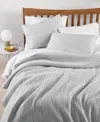 Arch Studio Heather Jersey 3-pc. Quilt Set, King, Exclusively At Macy's In Silver
