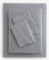 Arch Studio Jersey Cotton Blend 3-pc. Sheet Set, Twin, Exclusively At Macy's In Gray