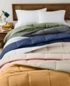 Arch Studio Microfiber Down Alternative Comforter Exclusively At Macys In Charcoal