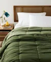 Arch Studio Microfiber Down Alternative Comforter, Full/queen, Exclusively At Macy's In Olive