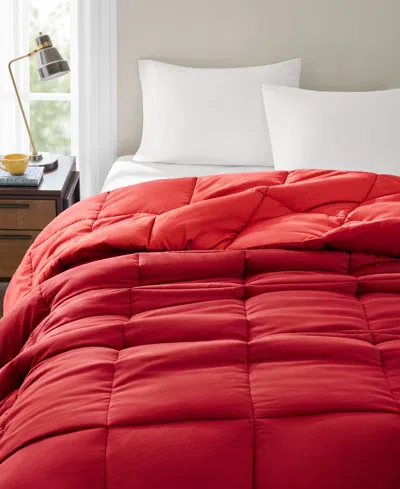 Arch Studio Microfiber Down Alternative Comforter, King In Red