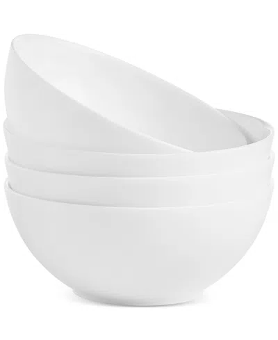 Arch Studio Opal Glass Coupe Cereal Bowls, Set Of 4, Exclusively At Macy's In White